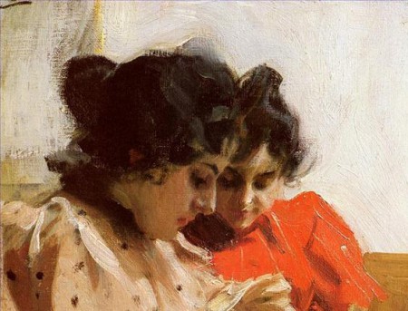 Détail, portraits d'Anders Zorn